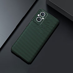 Funda Dura Plastico Rigida Carcasa Mate Twill para Oppo Reno7 Lite 5G Verde