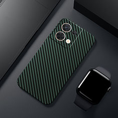 Funda Dura Plastico Rigida Carcasa Mate Twill para Oppo Reno8 Pro 5G Verde