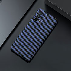 Funda Dura Plastico Rigida Carcasa Mate Twill para Realme GT 5G Azul