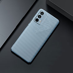 Funda Dura Plastico Rigida Carcasa Mate Twill para Realme GT Neo 5G Azul Cielo