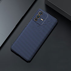 Funda Dura Plastico Rigida Carcasa Mate Twill para Vivo V23 Pro 5G Azul