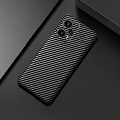 Funda Dura Plastico Rigida Carcasa Mate Twill para Xiaomi Redmi Note 12 Turbo 5G Negro