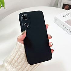 Funda Dura Plastico Rigida Carcasa Mate YK1 para Oppo A58x 5G Negro