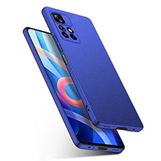 Funda Dura Plastico Rigida Carcasa Mate YK1 para Xiaomi Redmi Note 11S 5G Azul