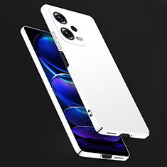 Funda Dura Plastico Rigida Carcasa Mate YK1 para Xiaomi Redmi Note 12 Pro 5G Blanco