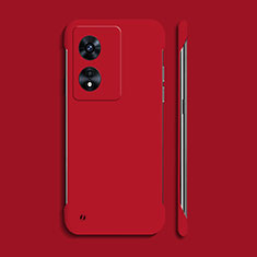 Funda Dura Plastico Rigida Carcasa Mate YK2 para Oppo A1x 5G Rojo