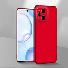 Funda Dura Plastico Rigida Carcasa Mate YK2 para Oppo Find X3 5G Rojo