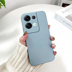 Funda Dura Plastico Rigida Carcasa Mate YK2 para Oppo Reno9 Pro 5G Azul Cielo