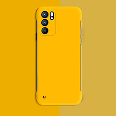 Funda Dura Plastico Rigida Carcasa Mate YK4 para Oppo Reno6 5G Amarillo