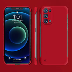 Funda Dura Plastico Rigida Carcasa Mate YK4 para Oppo Reno6 Pro+ Plus 5G Rojo