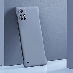 Funda Dura Plastico Rigida Carcasa Mate YK4 para Xiaomi Mi 11i 5G (2022) Gris Lavanda