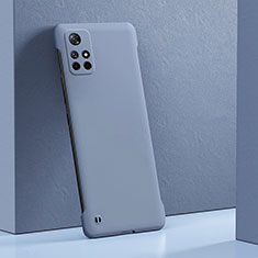 Funda Dura Plastico Rigida Carcasa Mate YK4 para Xiaomi Poco X4 NFC Gris Lavanda