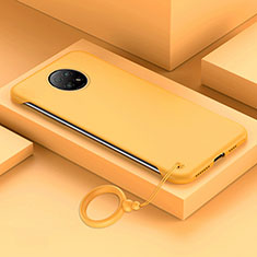 Funda Dura Plastico Rigida Carcasa Mate YK4 para Xiaomi Redmi Note 9 5G Amarillo