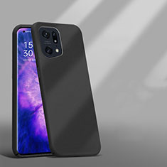 Funda Dura Plastico Rigida Carcasa Mate YK5 para Oppo Find X5 Pro 5G Negro