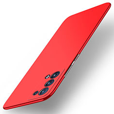 Funda Dura Plastico Rigida Carcasa Mate YK5 para Oppo Reno6 Pro 5G Rojo