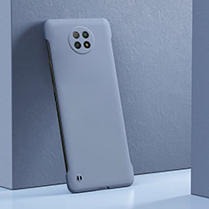 Funda Dura Plastico Rigida Carcasa Mate YK5 para Xiaomi Redmi Note 9 5G Gris Lavanda