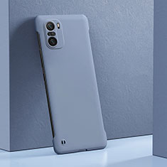 Funda Dura Plastico Rigida Carcasa Mate YK6 para Xiaomi Redmi K40 Pro 5G Gris Lavanda