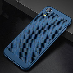 Funda Dura Plastico Rigida Carcasa Perforada para Apple iPhone XR Azul