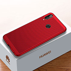 Funda Dura Plastico Rigida Carcasa Perforada para Huawei Enjoy 9 Plus Rojo