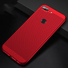 Funda Dura Plastico Rigida Carcasa Perforada para Huawei Honor 9 Lite Rojo