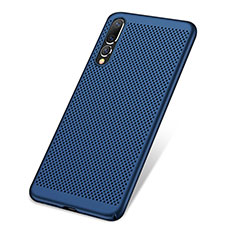 Funda Dura Plastico Rigida Carcasa Perforada para Huawei P20 Pro Azul