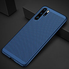 Funda Dura Plastico Rigida Carcasa Perforada para Huawei P30 Pro Azul