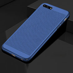 Funda Dura Plastico Rigida Carcasa Perforada para Huawei Y6 Prime (2018) Azul