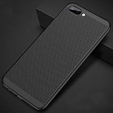 Funda Dura Plastico Rigida Carcasa Perforada para Oppo AX5 Negro