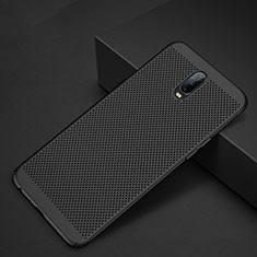 Funda Dura Plastico Rigida Carcasa Perforada W01 para Oppo R17 Pro Negro