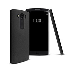 Funda Dura Plastico Rigida Fino Arenisca para LG V10 Negro