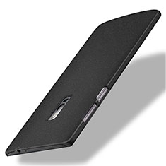 Funda Dura Plastico Rigida Fino Arenisca para OnePlus 2 Negro