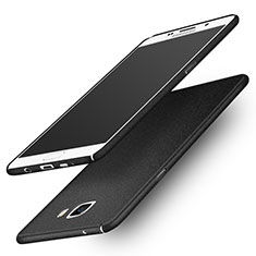 Funda Dura Plastico Rigida Fino Arenisca para Samsung Galaxy A9 (2016) A9000 Negro