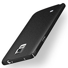 Funda Dura Plastico Rigida Fino Arenisca para Samsung Galaxy Note 4 SM-N910F Negro