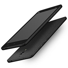 Funda Dura Plastico Rigida Fino Arenisca para Xiaomi Mi 4 Negro