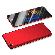 Funda Dura Plastico Rigida Fino Arenisca para Xiaomi Mi 5 Rojo