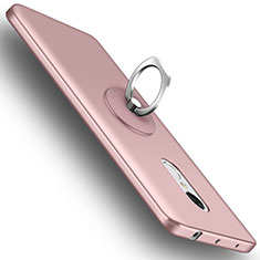 Funda Dura Plastico Rigida Mate con Anillo de dedo Soporte para Xiaomi Redmi Note 4 Oro Rosa