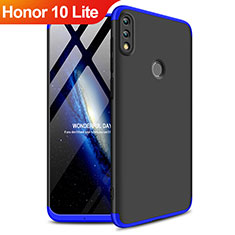 Funda Dura Plastico Rigida Mate Frontal y Trasera 360 Grados para Huawei Honor 10 Lite Azul y Negro