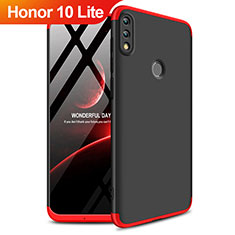 Funda Dura Plastico Rigida Mate Frontal y Trasera 360 Grados para Huawei Honor 10 Lite Rojo y Negro
