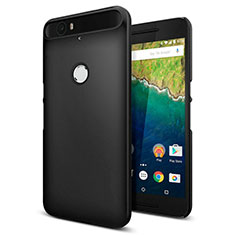 Funda Dura Plastico Rigida Mate M01 para Google Nexus 6P Negro