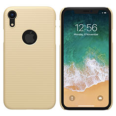 Funda Dura Plastico Rigida Mate M02 para Apple iPhone XR Oro