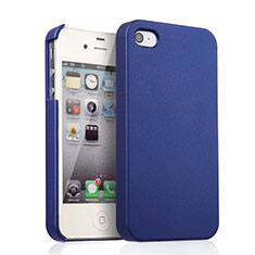 Funda Dura Plastico Rigida Mate para Apple iPhone 4 Azul