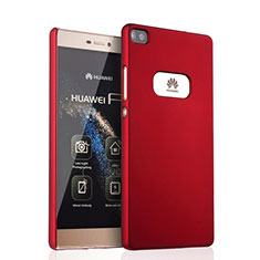 Funda Dura Plastico Rigida Mate para Huawei P8 Rojo