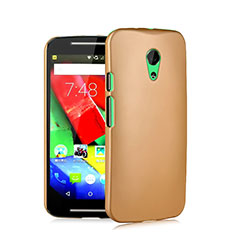 Funda Dura Plastico Rigida Mate para Motorola Moto G (2nd Gen) Oro