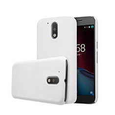 Funda Dura Plastico Rigida Mate para Motorola Moto G4 Blanco