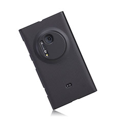 Funda Dura Plastico Rigida Mate para Nokia Lumia 1020 Negro