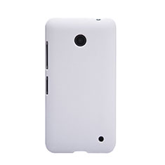 Funda Dura Plastico Rigida Mate para Nokia Lumia 635 Blanco