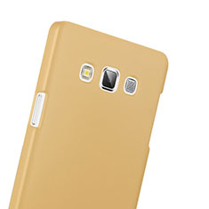 Funda Dura Plastico Rigida Mate para Samsung Galaxy A3 SM-300F Oro