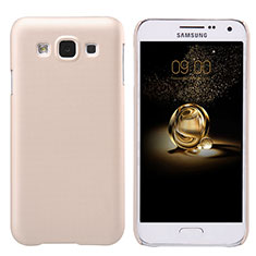 Funda Dura Plastico Rigida Mate para Samsung Galaxy E5 SM-E500F E500H Oro