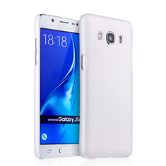 Funda Dura Plastico Rigida Mate para Samsung Galaxy J5 Duos (2016) Blanco