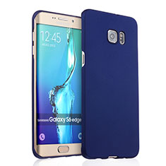 Funda Dura Plastico Rigida Mate para Samsung Galaxy S6 Edge+ Plus SM-G928F Azul